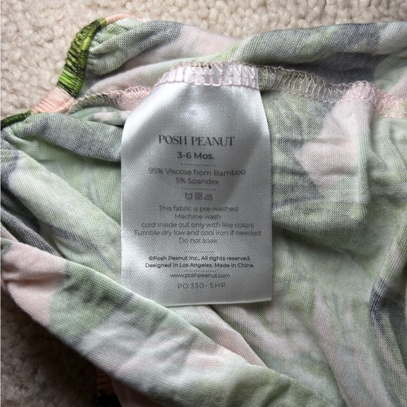 Posh Peanut Tiffany tiered ruffle Bubble Romper in size 3-6m - Picture 7 of 7